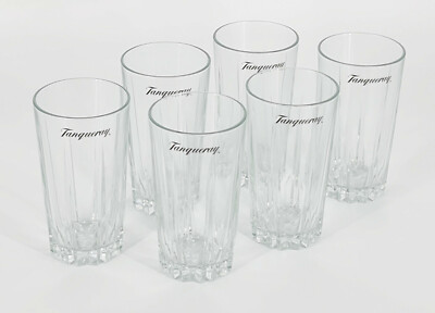 6 x Tanqueray Gin Cocktail Longdrink Mixglas Gläser geschliffen (0366-6)