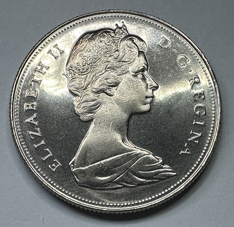 1968 Canadian Proof Like Nickel $1 Dollar Coin Uncirculated from