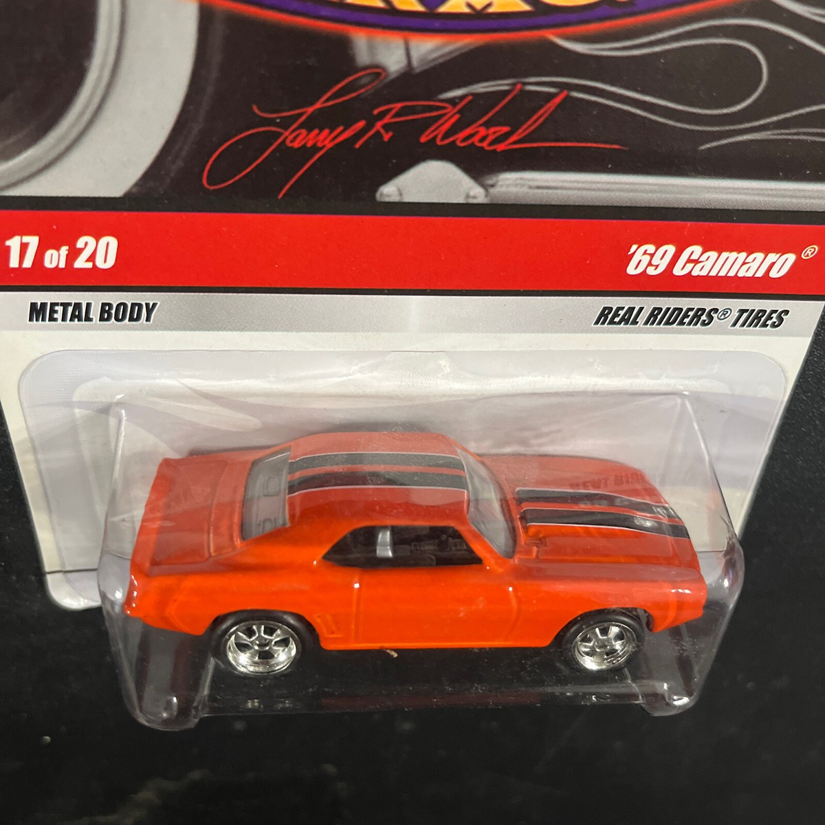Hot Wheels Larry's Garage '69 Camaro SS Orange Chevrolet 17