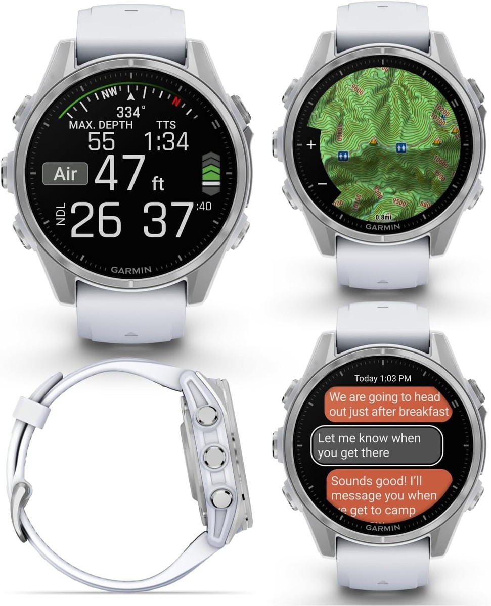 Garmin fenix 8 – 43 mm AMOLED Multisport GPS Smartwatch Silver 010