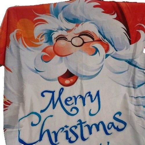 50x60in Santa Claus Christmas Fleece Throw Blanket Couch Kids Adults