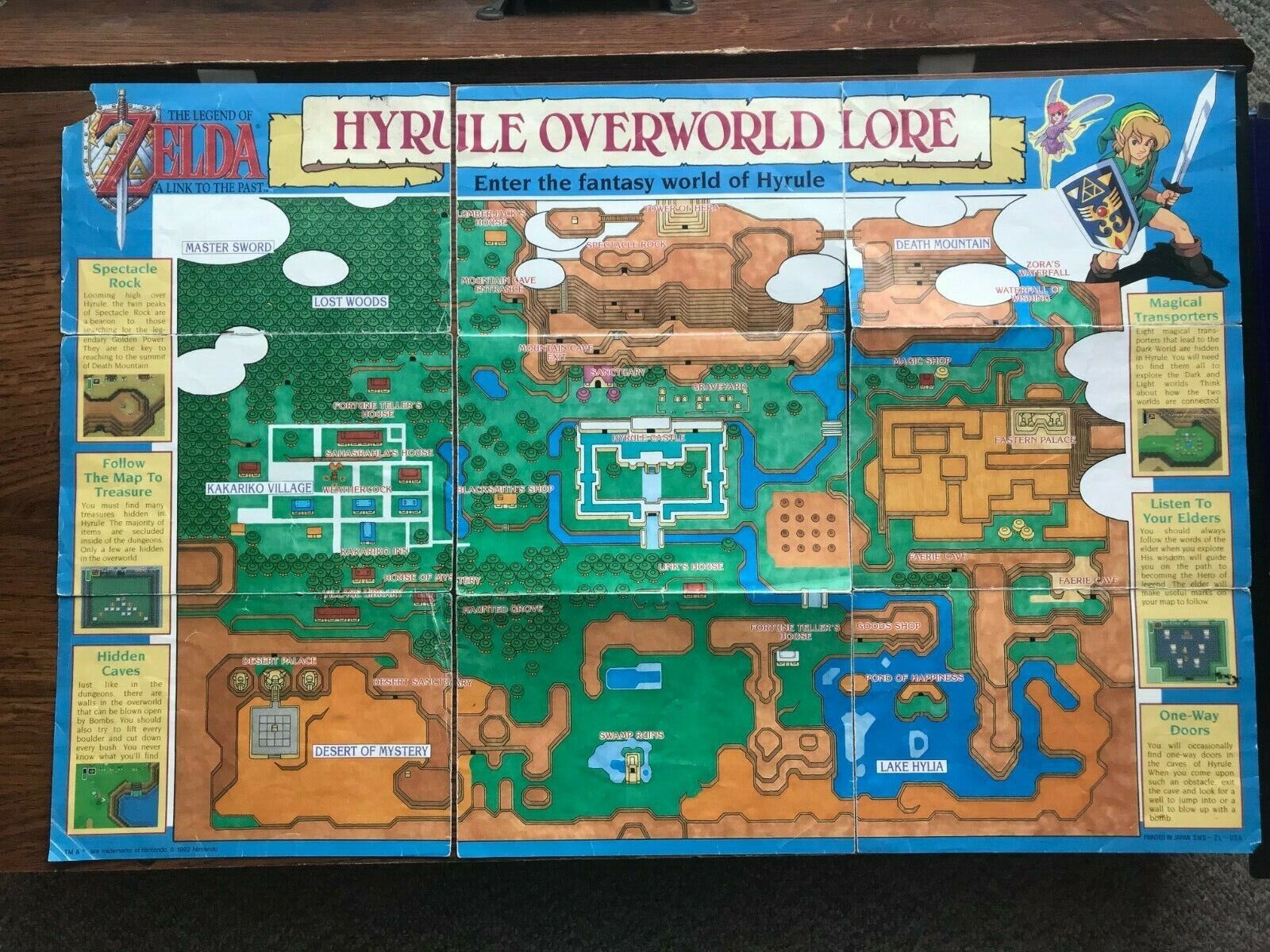 The Legend of Zelda: A Link to the Past US Poster Map : Free Download,  Borrow, and Streaming : Internet Archive