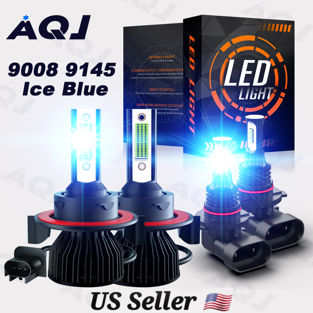 8000K LED Headlight & Fog Light Combo Kit For Hummer H3 2006-2010 – 4 Bulbs