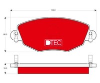 Bremsbelagsatz, Scheibenbremse Dtec Cotec Trw GDB1434DTE