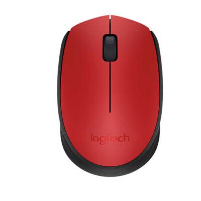 Logitech M171 Computer PC Maus Wireless kabellos Optisch rot 1000 dpi 3 Tasten