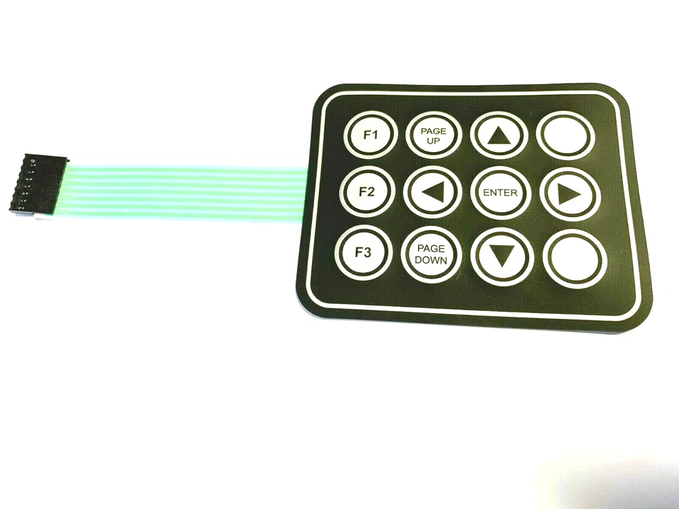 Folientastatur, 12 Tasten, 3x4 Tastenfeld,7pol. Keypad, Keyboard,Matrix, 5 Stück - Bild 3 von 4