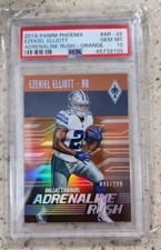 Ezekiel Elliott Rookie 2016 Phoenix Adrenaline Rush Orange #AR-EE PSA 10 #1 /299