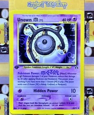 Pokemon Unown M Neo Discovery 1st Edition Uncommon 49/75 WOTC 2001 NM on eBay