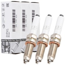 3 Spark Plugs Original Audi VW Polo VI UP! Seat Ibiza V Skoda Fabia IV 1.0 MPI