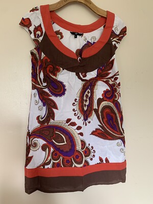 Ladies John Rocha Short/Cap Sleeve Tunic Top, Size 8