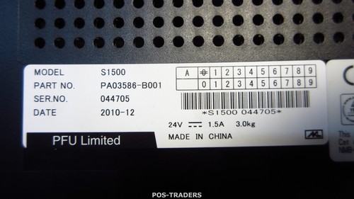Fujitsu ScanSnap S1500 USB Color A4 Document 20ppm Scanner 28844 SCANS / NO PSU - Bild 6 von 6