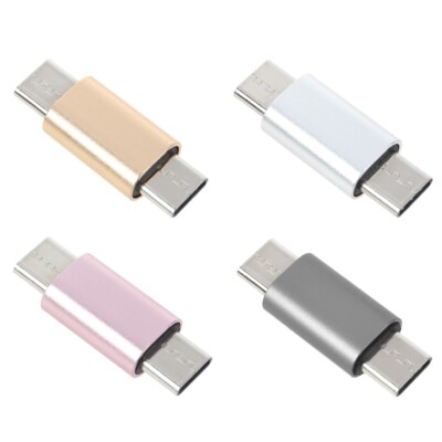 Metal USB C to USB C Type C Male to Male Converter Adapter for Cellphone Tablet