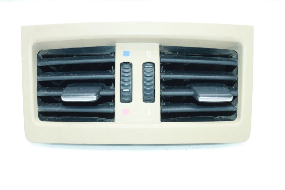 06-11 BMW E90 328I SEDAN CENTER CONSOLE REAR HVAC AC AIR VENT DUCT TAN T2600 - Image 3 of 4