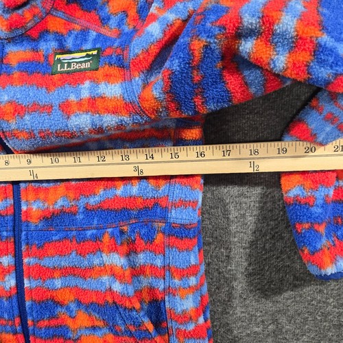 L.L. Bean Kids Mountain Classic Fleece Hollyberry S 8 Hooded Jacket - Picture 6 of 9