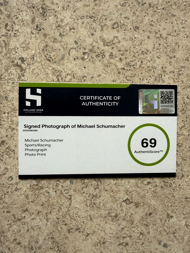 Michael Schumacher 12X16 Signed & HSA Authenticated - Image 3 of 3