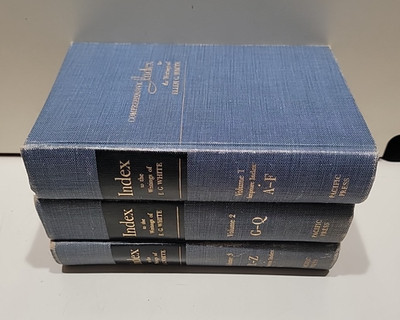 Index to the Writings of E.G. White Vol 1-3 1962-1963 HCs 7th-Day Adventist