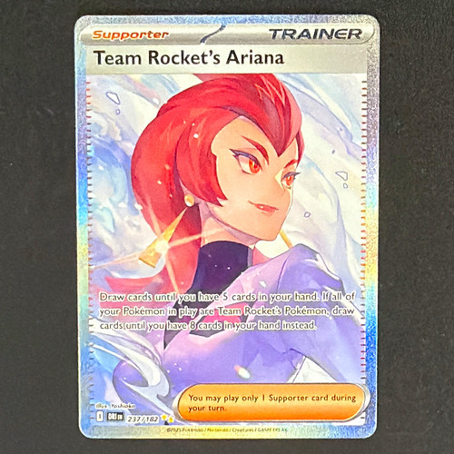 Pokémon Team Rocket's Ariana 237/182 Destined Rivals Special Illus Rare Holo EN