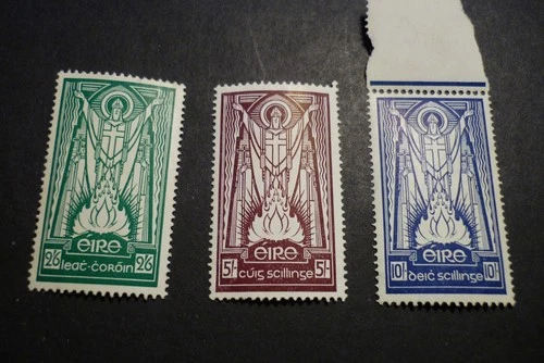 1940 Ireland Stamps set of 3 Mint W22 Watermark Topic St Patrick