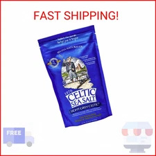 Light Grey Celtic Sea Salt 1 Pound Resealable Bag – Additive-Free, Delicious Sea