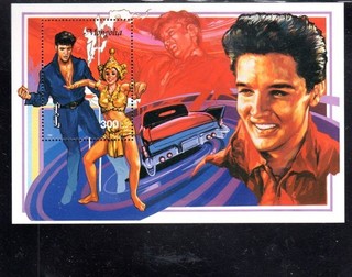 MONGOLIA #2230 1995 ELVIS PRESLEY MINT VF NH O.G S/S