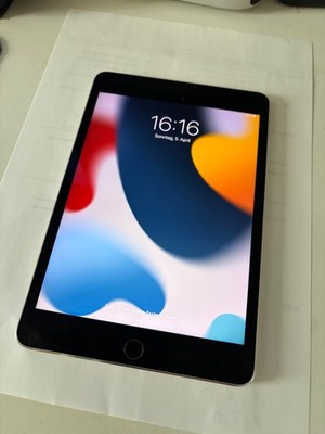Apple iPad mini 4 128GB, WLAN, 20,07 cm, (7,9 Zoll), 2 Ladekabel - Spacegrau
