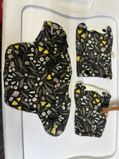 Set Of Two   Anika mila millie  Baby Carrier Drool bib  And Strap Wraps. Ergo 