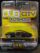 Jada 164 Dub City Old Skool 49 Cadillac Black White Walls .