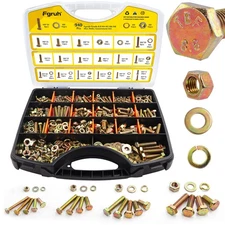 940PCS Metric Bolt and Nut Assortment Kit, M4-0.7, M5-0.8, M6-1.0, M8-1.25 He...