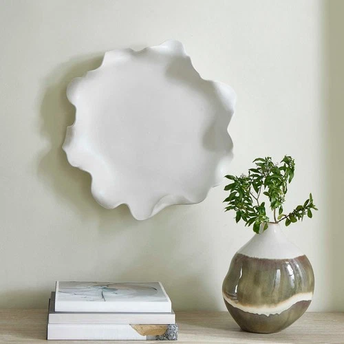 Uttermost 18286 Wave Crest 20"W Earthenware Decorative Bowl - White - Picture 4 of 6