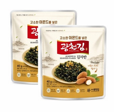 Kimnori Premium Almond Seaweed Flakes (Kimjaban) 2 packs