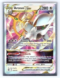 Arceus VSTAR Metal Card 123/172 Brilliant Stars