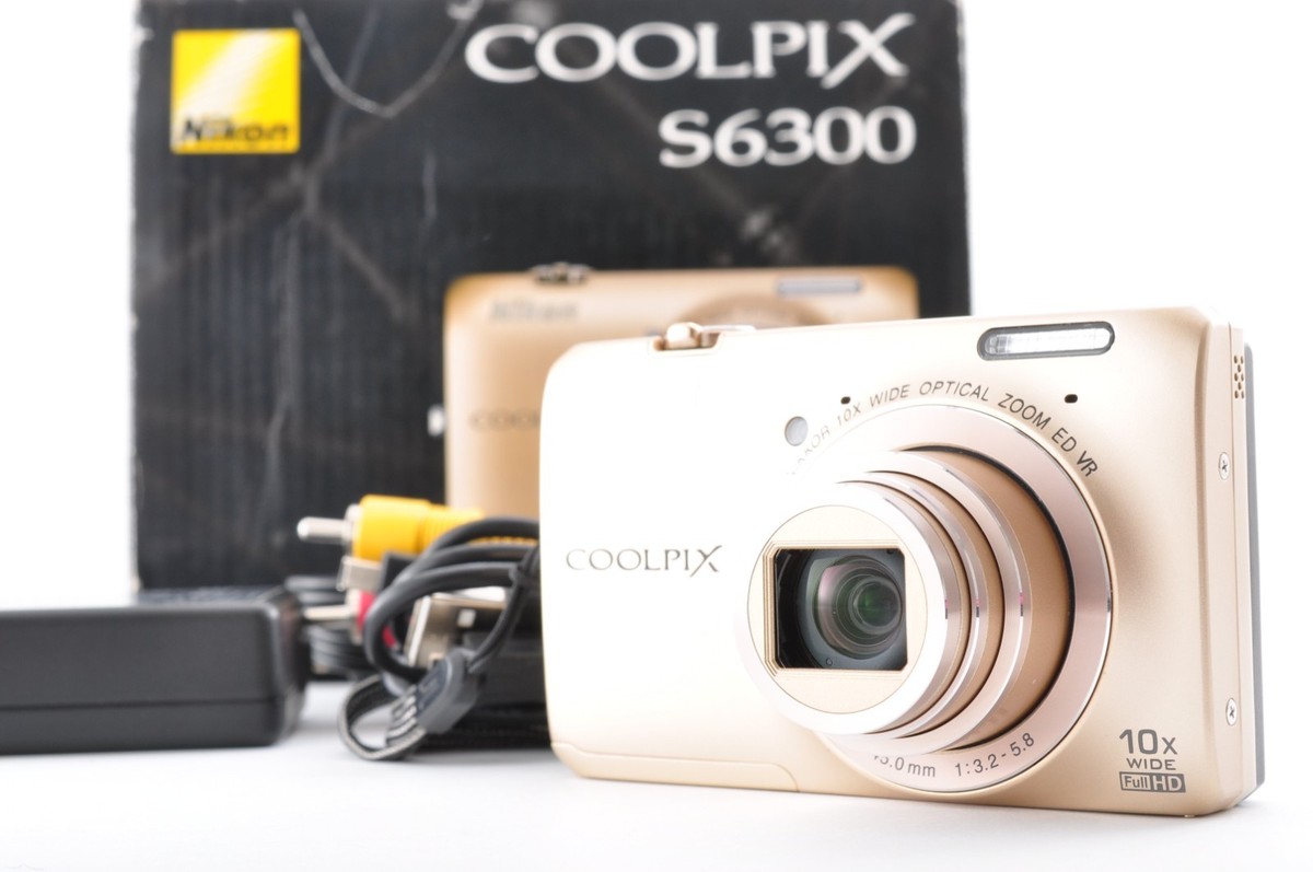 Nikon COOLPIX s6300 ゴールド Nikon Coolpix S6300 Gold Excellent+5 16.0MP Digital Camera