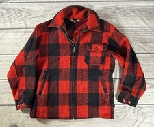 Vintage Woolrich Jacket Mens 40 Buffalo Plaid Wool Outdoors Workwear 80s