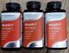 ??Lot Of 3?? Life Seasons Mobili-T  Joint Support 120 Capsules Exp 03/2028 ????