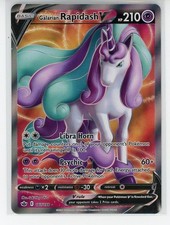Galarian Rapidash V 167/198 Full Art 2021 Pokemon Chilling Reign Ultra Rare on eBay