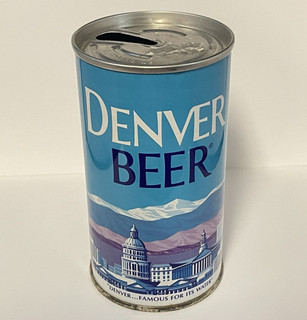 DENVER PREMIUM BEER Pull Tab Top can TIVOLI Brewing Co COLORADO SHINY CONDITION