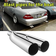 For Lexus LS430 LS400 19" Long 2.5" inlet 3" Outlet Dual Blast Pipes Exhaust Tip