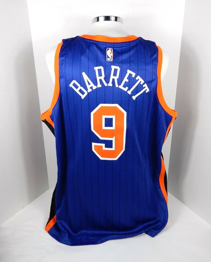 2023 Mens New York Knicks RJ Barrett #9 Swingman City Blue