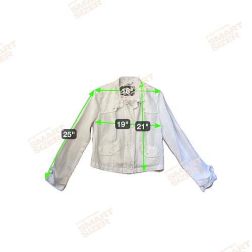 CAbi Cloud Topside Topper White100% Linen Jacket Lightweight Women’s Sz M - Picture 12 of 17