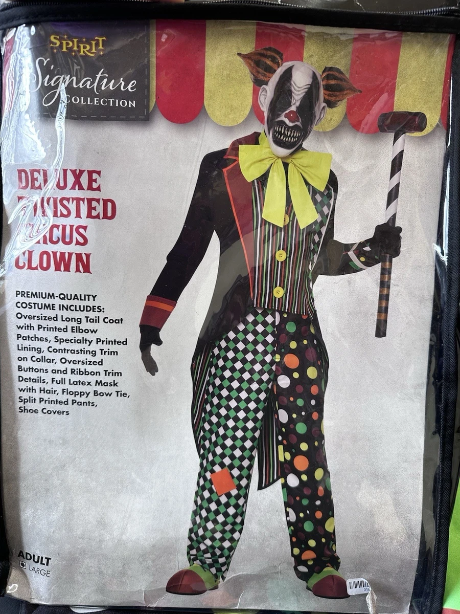 Halloween Horror clown kostuum met masker - volwassenen - Halloween