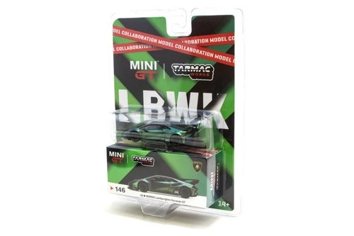 LB Works Lamborghini Huracan GT Magic Green 1:64 MINI GT X TARMAC WORKS 146 LHD