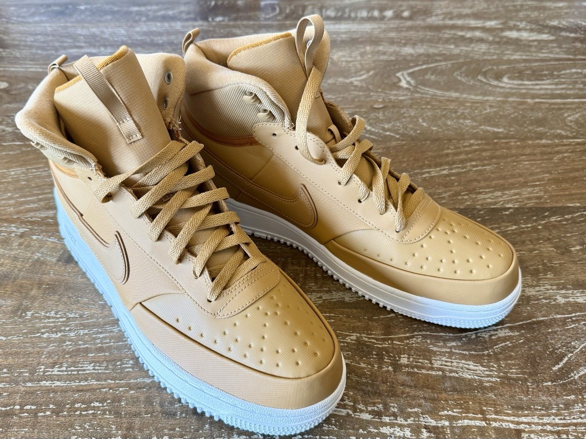 Nike Court Vision Mid Winter Elemental Gold DR7882-700 Mens Size