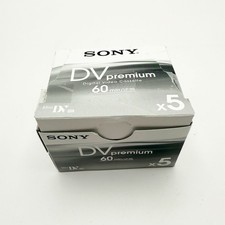 Sony DVC Digital Video Cassette Premium 60 LP:90 Mini DV Lot of 4 New Plus One