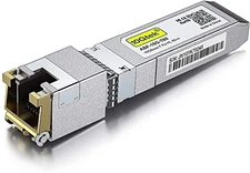 10Gtek 10GBase-T SFP+ Module, 10G-T, 10G Copper, RJ-45 SFP+ CAT.6a, 80m, Optical