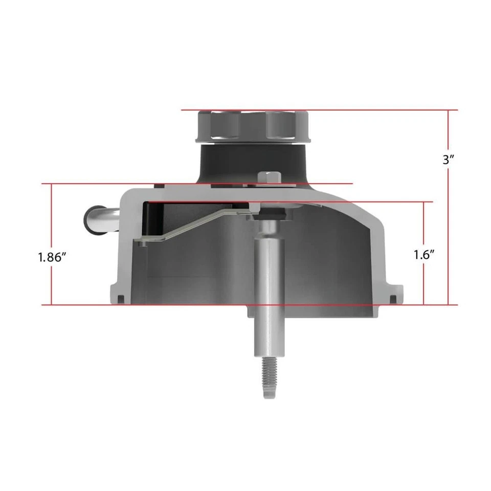 Holley 241-402 Tall LS Valve Cover, Bowtie, Satin Black Finish Foto 2 de 4