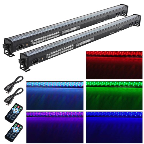 2x DMX512 Stage Light Bar 252 LED Wall Wash Lights Disco DJ Party Xams Wedding - Picture 2 of 12