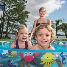 Bestway H2OGO! Kids Inflatable Odyssey Play Pool Ocean Scene Ages 3+ NEW