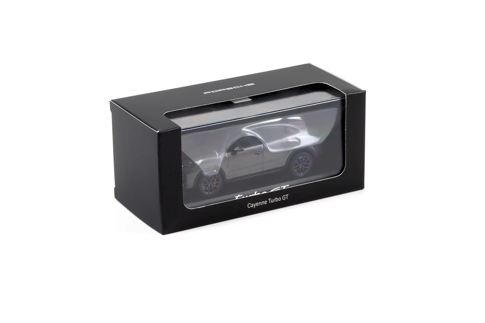 1:43 Solido Porsche Cayenne Turbo GT Coupé (E3 II) Grigio Quarzo WAP DEALER - Immagine 3 di 3