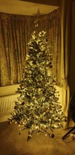 Christmas Tree with Onaments and LED Lights Artificial Xmas Tree for Home Decor