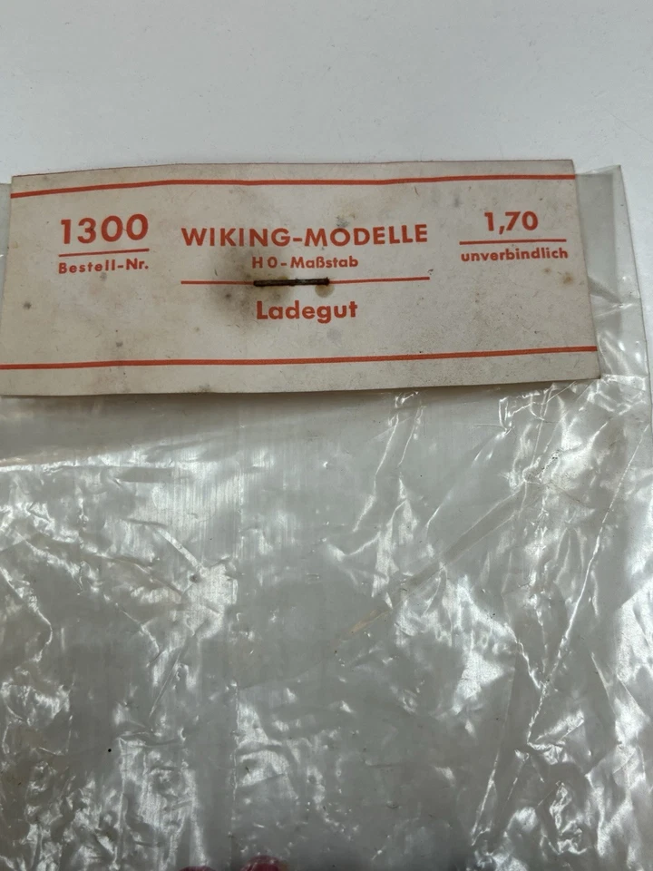 Bolsa alemana sellada de carga mixta vintage Wiking Models HO 1300 Ladegut Foto 2 de 4
